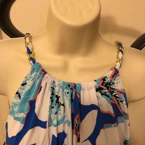 Kaari Blue sleeveless Top size Large - Picture 4 of 8